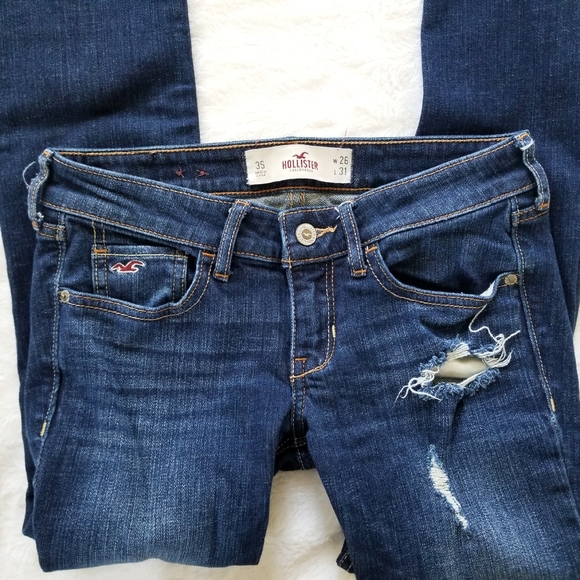 Hollister Denim - Hollister Distressed Low Rise Straight Leg Jeans